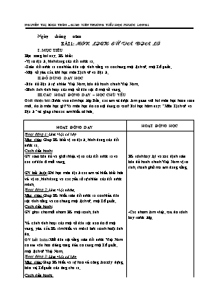 Giáo án Lịch sử Lớp 4 - Bài 1-29 - Nguyễn Thị Bích Trâm