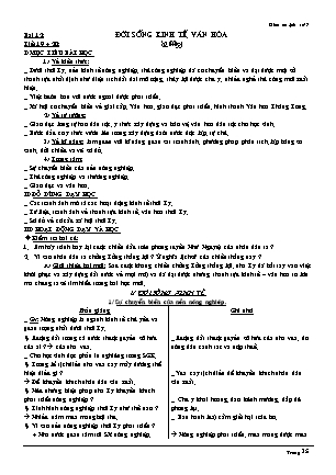 Giáo án Lịch sử Lớp 7 - Bài 12: Đời sống kinh tế, văn hóa - Lê Thị Kim Phụng