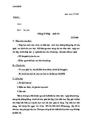 Giáo án Ngữ văn Lớp 7 - Tiết 1-126