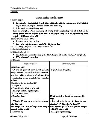 Giáo án Tiếng Việt Lớp 4 - Tuần 15 - Trần Thị Thắm