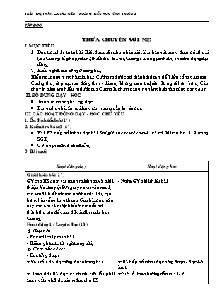 Giáo án Tiếng Việt Lớp 4 - Tuần 9 - Trần Thị Thắm