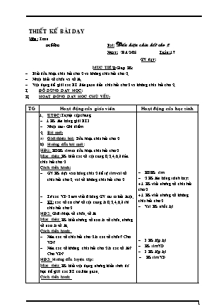 Giáo án Toán Lớp 4 - Chương trình học kì 2