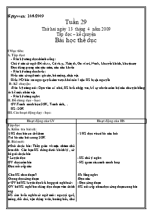 Giáo án Tổng hợp các môn Lớp 3 - Tuần 29