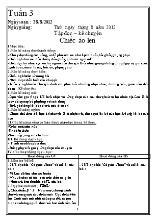 Giáo án Tổng hợp các môn Lớp 3 - Tuần 3