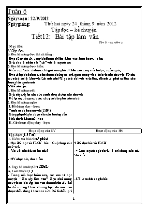 Giáo án Tổng hợp các môn Lớp 3 - Tuần 6