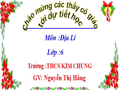 Bài giảng Địa lí Lớp 6 Sách cánh diều - Bài 13: Khí quyển của Trái Đất. Các khối khí, khí áp và gió