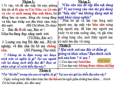 Bài giảng Ngữ văn Lớp 8 - Bài: Nói giảm nói tránh