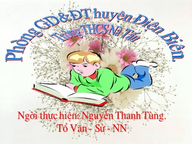 Bài giảng Ngữ văn Lớp 9 - Tiết 121: Văn bản Sang thu - Nguyễn Thanh Tùng