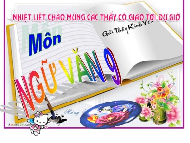 Bài giảng Ngữ văn Lớp 9 - Tiết 137: Văn bản "Bến quê"