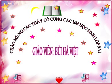 Bài giảng Ngữ văn Lớp 9 - Tiết 89: Văn bản "Những đứa trẻ" - Bùi Hà Việt