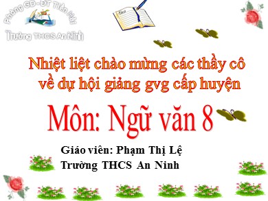 Bài giảng phát triển năng lực Ngữ văn Lớp 8 - Tiết 49: Bài toán dân số - Phạm Thị Lệ