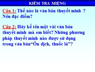 Bài giảng phát triển năng lực Ngữ văn Lớp 8 - Tiết 53: Phương pháp thuyết minh