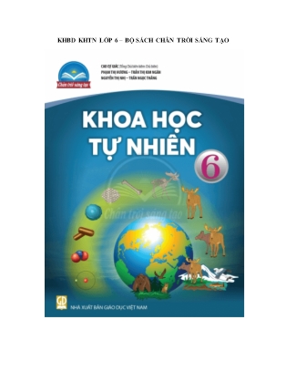 Giáo án Khoa học tự nhiên Lớp 6 Sách Chân trời sáng tạo - Chủ đề 1: Các phép đo