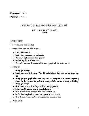 Giáo án Lịch sử Lớp 6 Sách Chân trời sáng tạo - Chương trình cả năm (Bản hay)