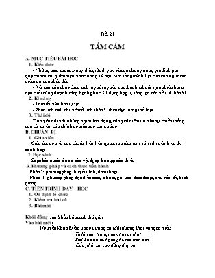 Giáo án Ngữ văn Lớp 10 - Tiết 21: Tấm Cám