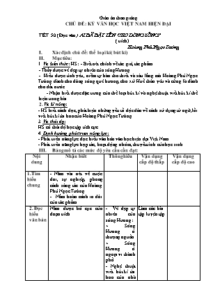 Giáo án Ngữ văn Lớp 12 - Văn bản Ai đã đặt tên cho dòng sông