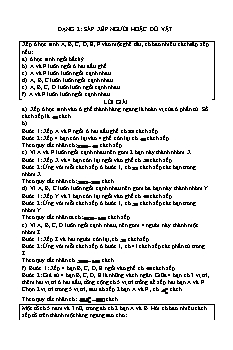 Chuyên đề Giải tích Lớp 11 - Chương 2 - Bài 1, Phần 2: Phép đếm, hoán vị, chỉnh hợp, tổ hợp, nhị thức Niu-tơn (Có lời giải)