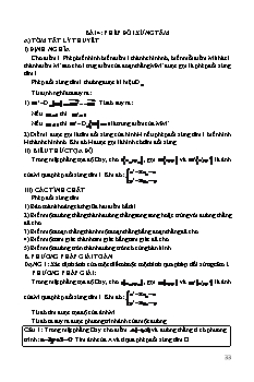 Chuyên đề Hình học Lớp 11 - Chương 1 - Phần 2: Phép biến hình (Có lời giải)