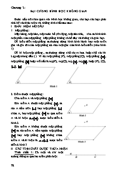 Chuyên đề Hình học Lớp 11 - Chương 2: Đại cương hình học không gian - Phần 1 (Có lời giải)