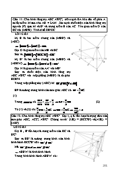 Chuyên đề Hình học Lớp 11 - Chương 3: Quan hệ song song trong không gian - Phần 3 (Có lời giải)