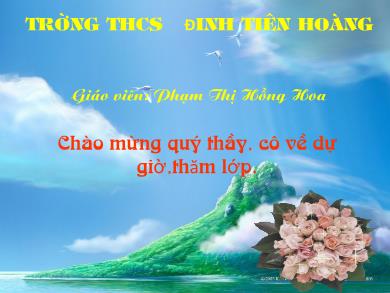 Bài giảng Ngữ văn Lớp 7 - Tiết 39: Từ trái nghĩa - Phạm Thị Hồng Hoa