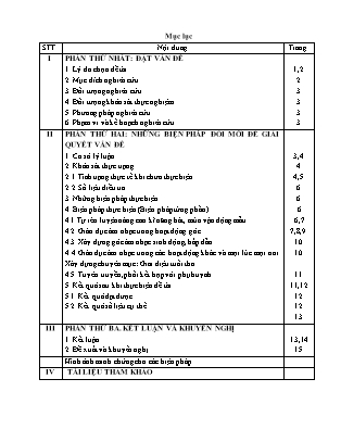 SKKN Một số biện pháp nâng cao chất lượng giáo dục âm nhạc cho trẻ 4 - 5 tuổi (Trường MN Chu Minh)